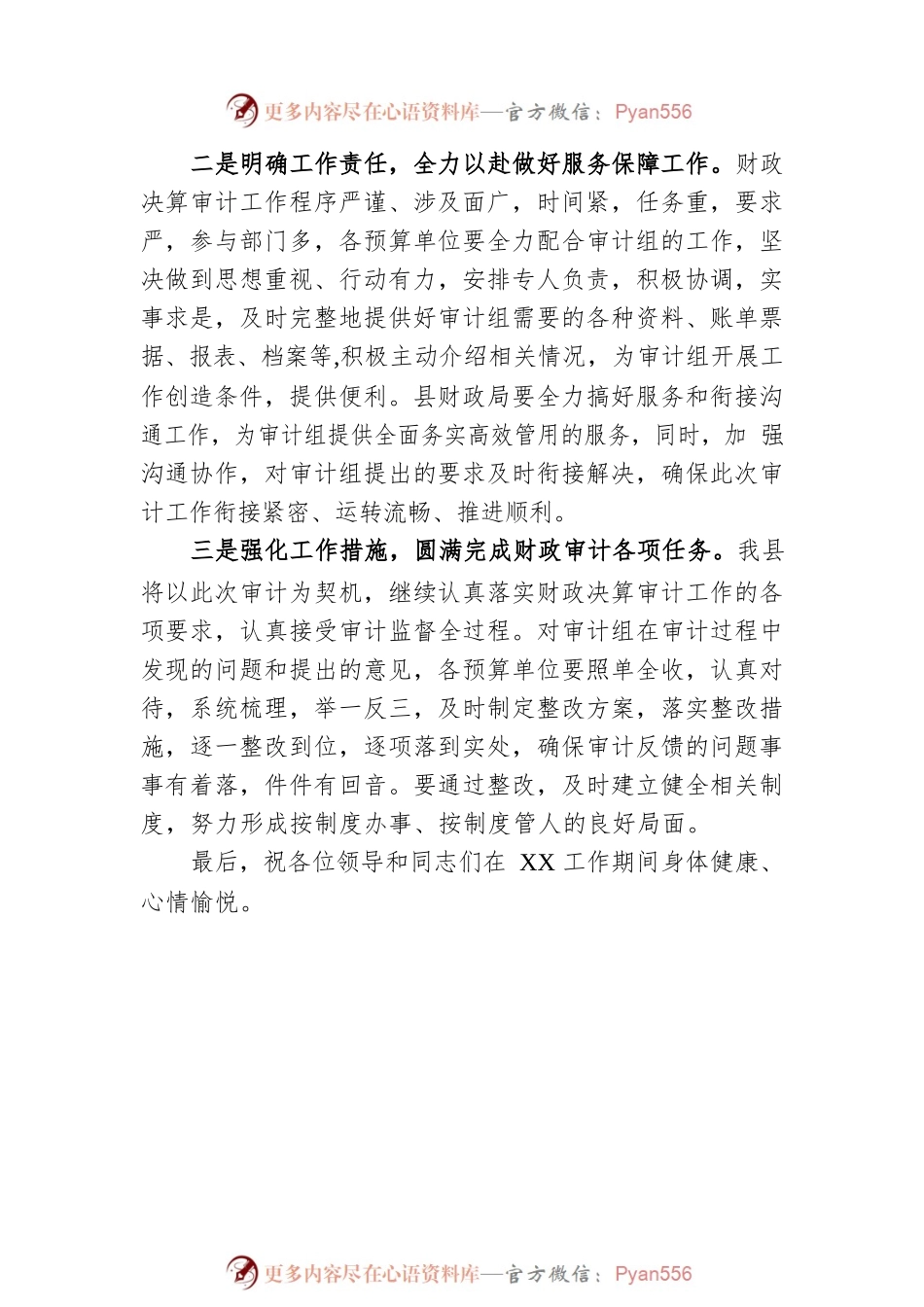 审计进点会发言材料.docx_第2页