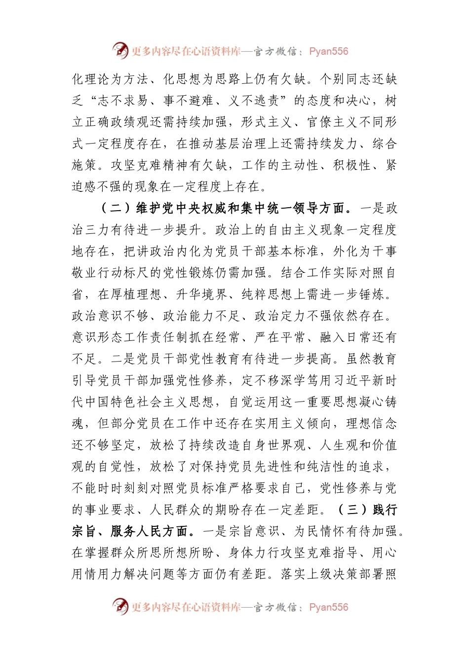 局党组2023年主题教育专题民主生活会领导班子对照检查材料（践行宗旨等6个方面+政绩观(1).docx_第2页