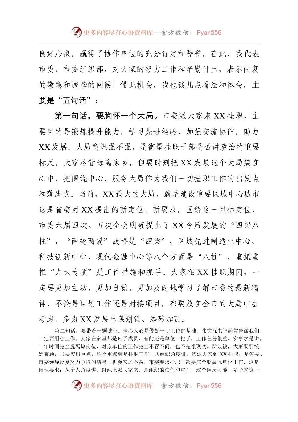 在驻X挂职干部座谈会上的讲话（范文）.docx_第2页