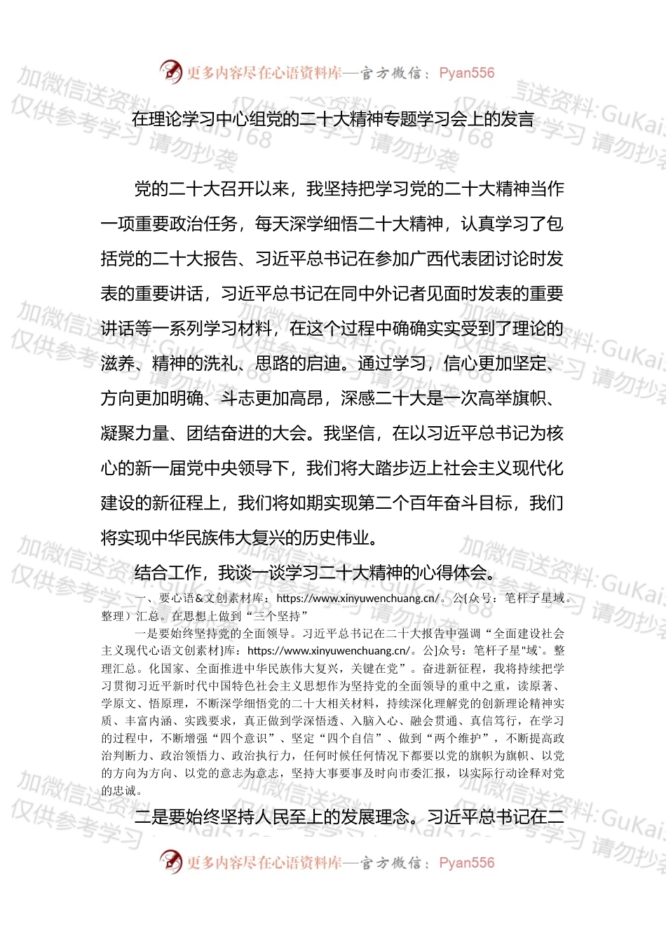 在理论学习中心组专题学习会上的发言.docx_第1页