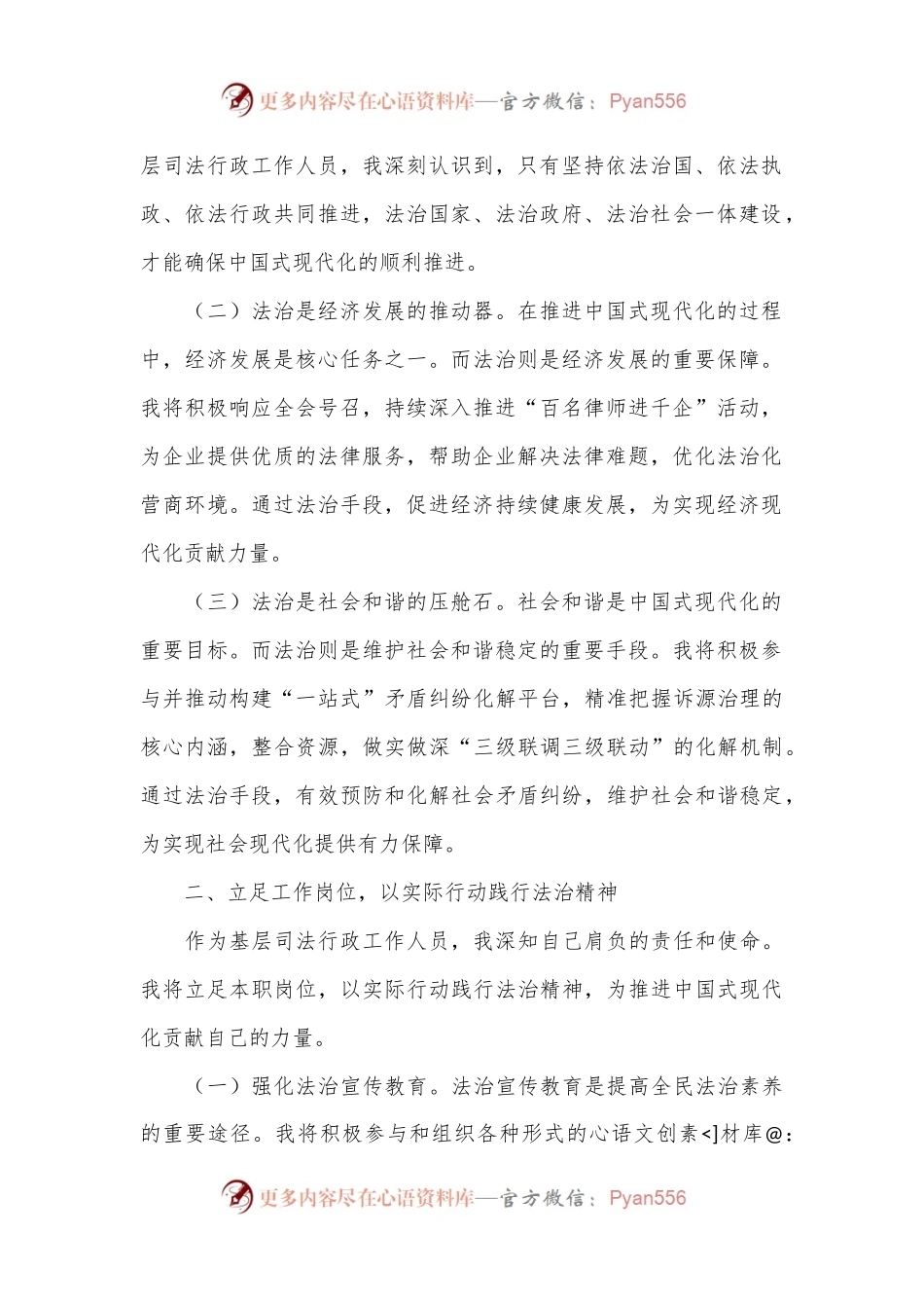 在理论学习中心组全面依法治国专题学习研讨会议上的交流发言.docx_第2页