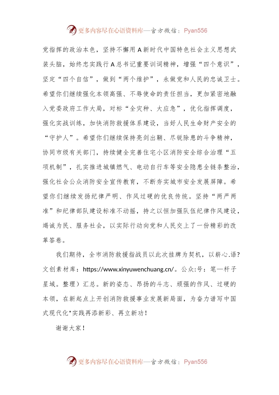 在消防救援支队加挂“消防救援局”牌子仪式上的讲话.docx_第2页