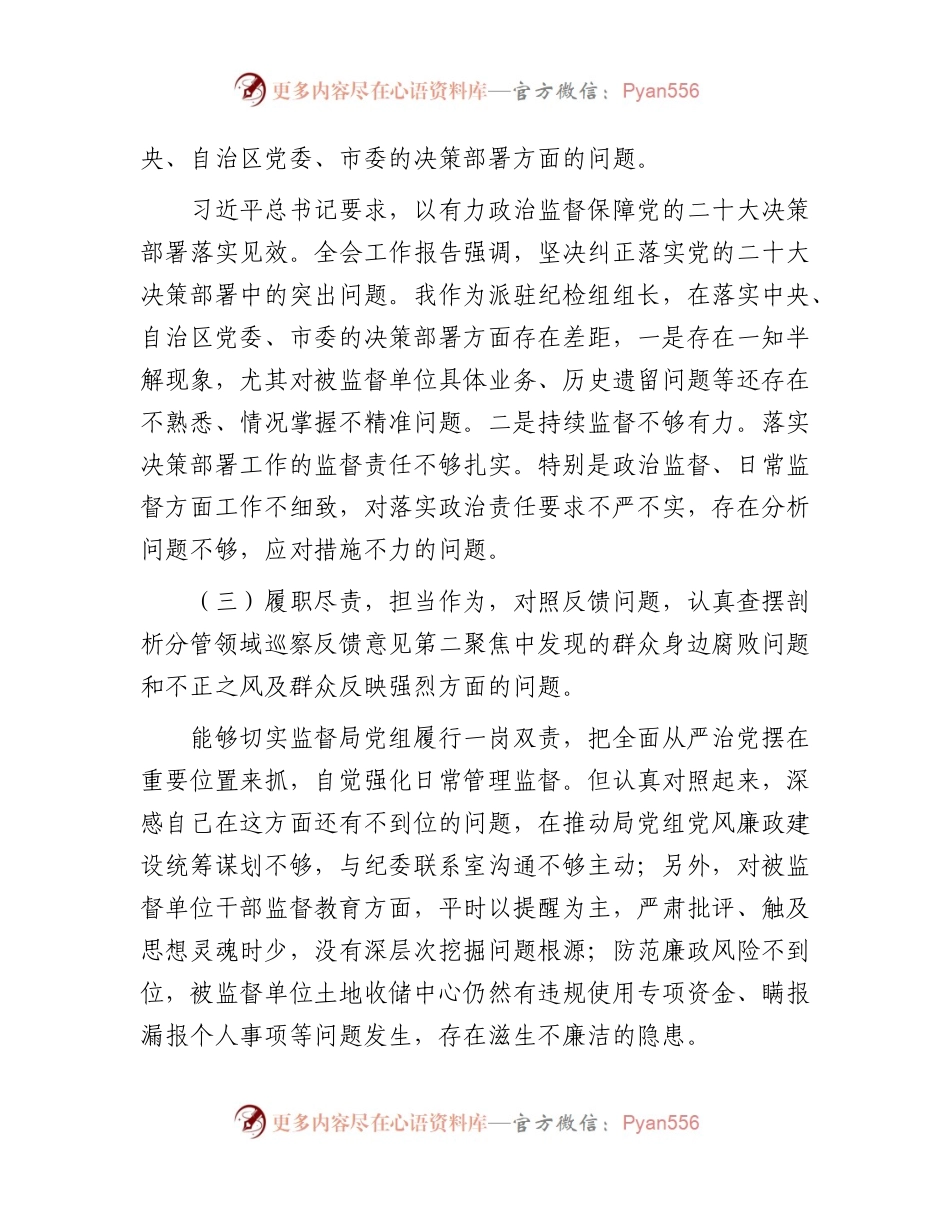 巡察整改专题民主生活会个人对照检查3500字.docx_第2页
