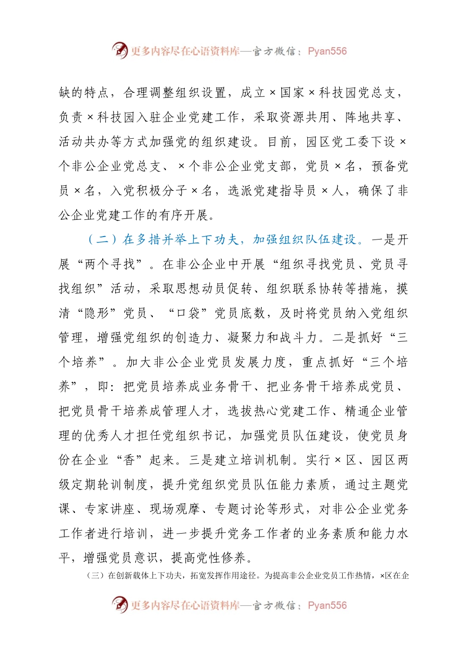 工业园区2020年党建工作自查报告.docx_第2页