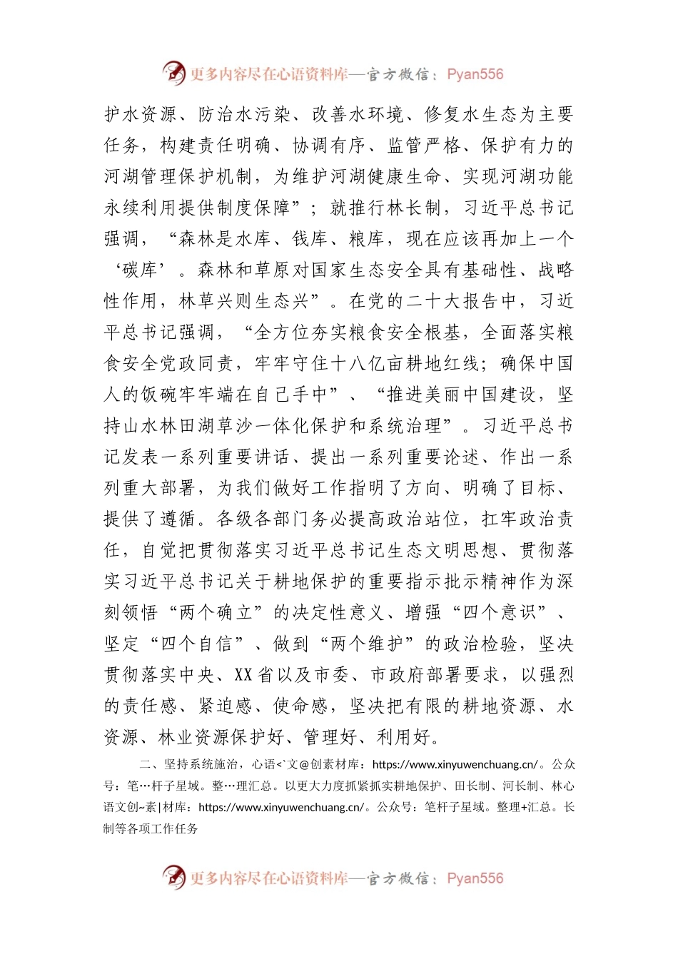 在耕地保护暨田长制、河长制、林长制工作会议上的讲话.docx_第2页