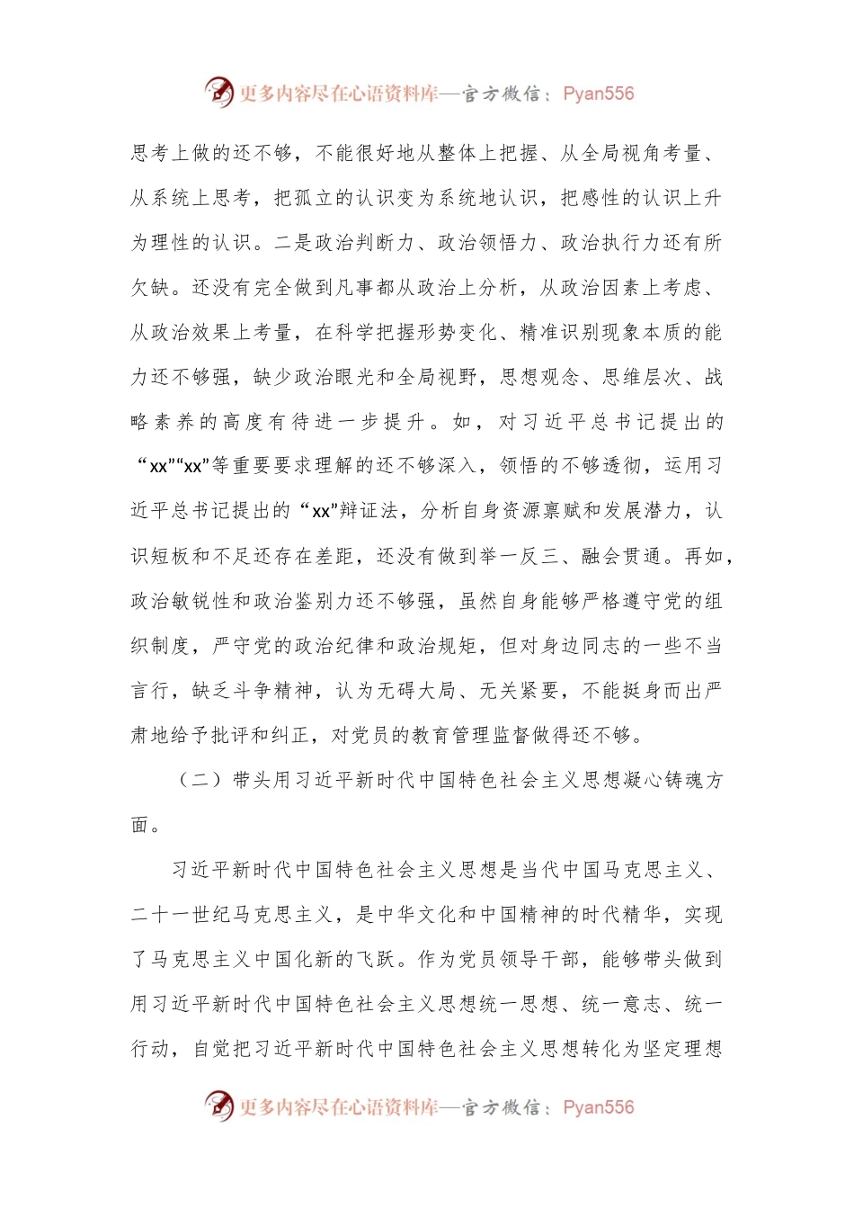 市卫健系统党委书记2022年度民主生活会.docx_第2页