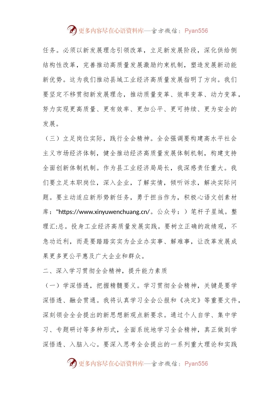 工业经济局局长学习党的二十届三中全会精神心得体会.docx_第2页