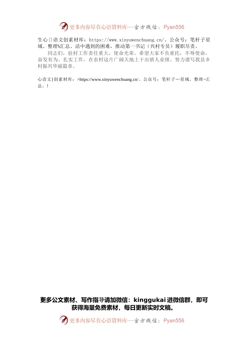 局机关党组书记在驻村第一书记派驻单位工作会议上的表态发言.docx_第2页