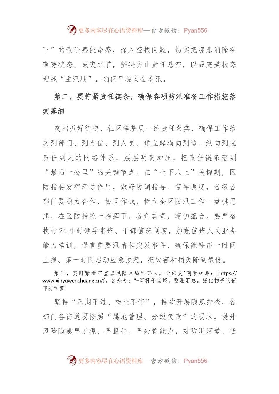 在防汛迎检反馈会上的表态发言.docx_第2页