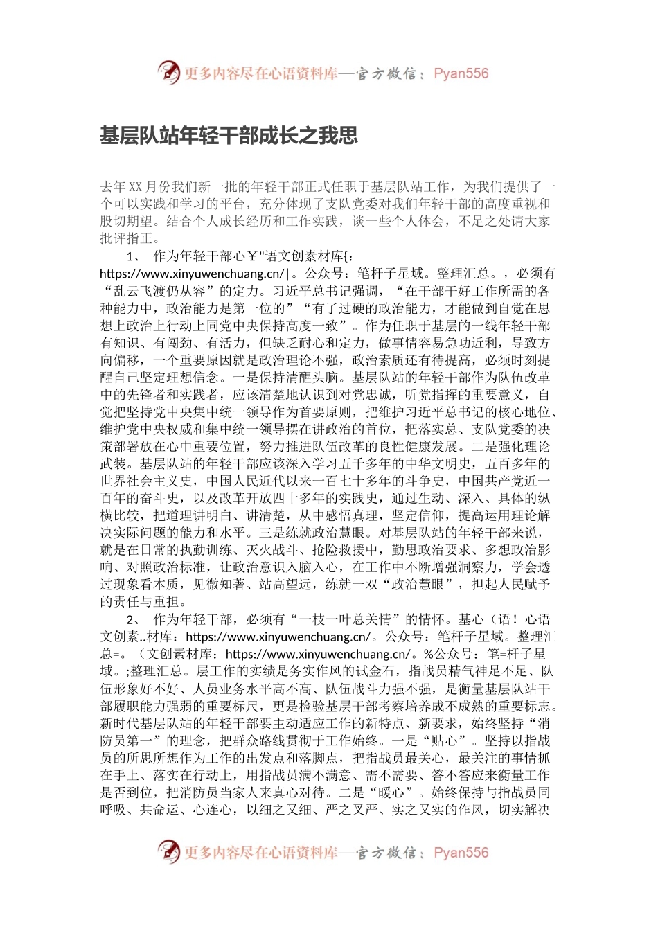 基层队站年轻干部成长之我思.docx_第1页