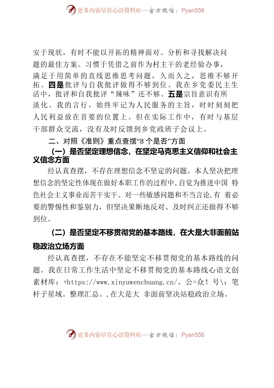 对照党章党规找差距（吴xx）.docx_第2页