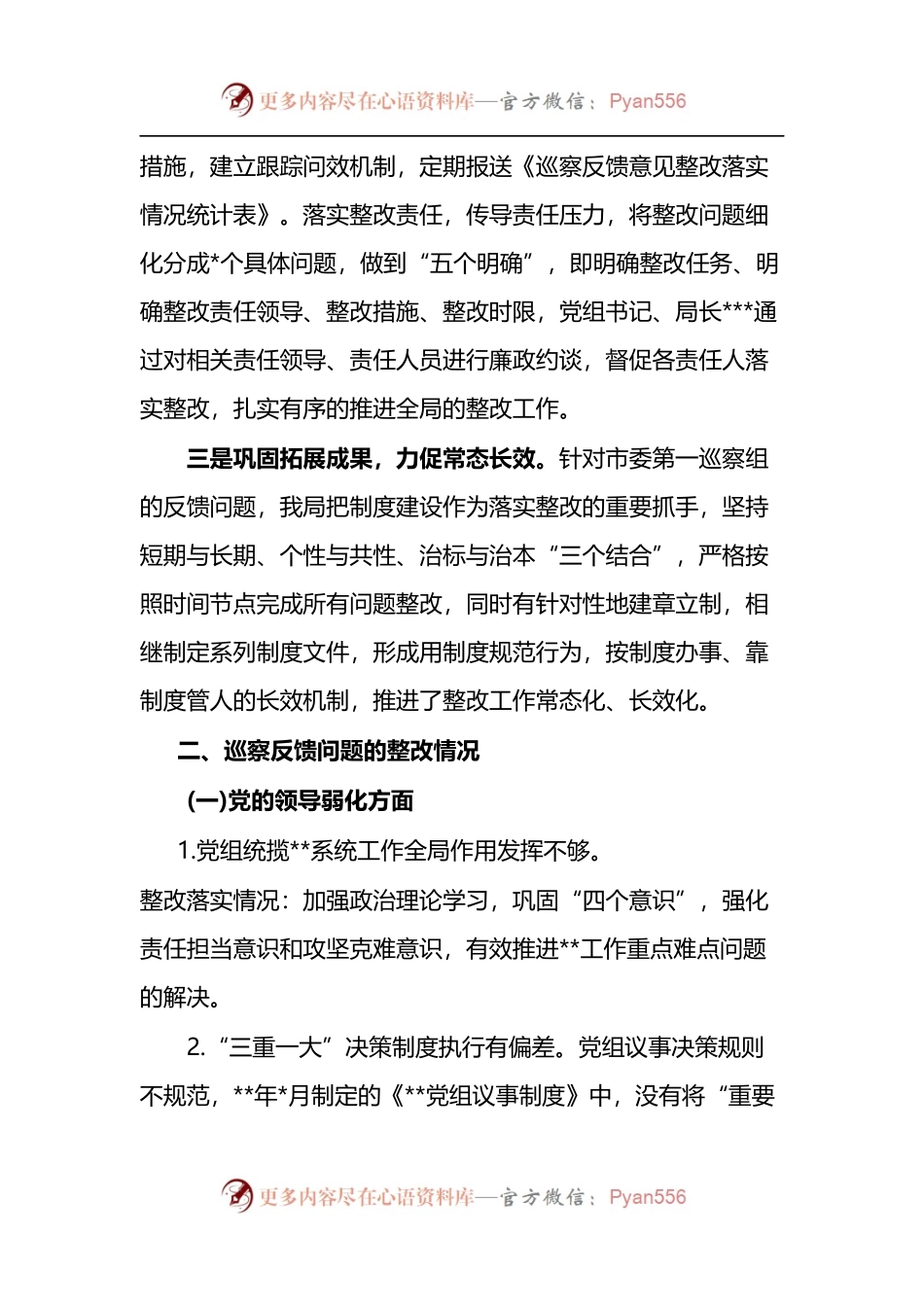 巡察整改工作报告.docx_第2页