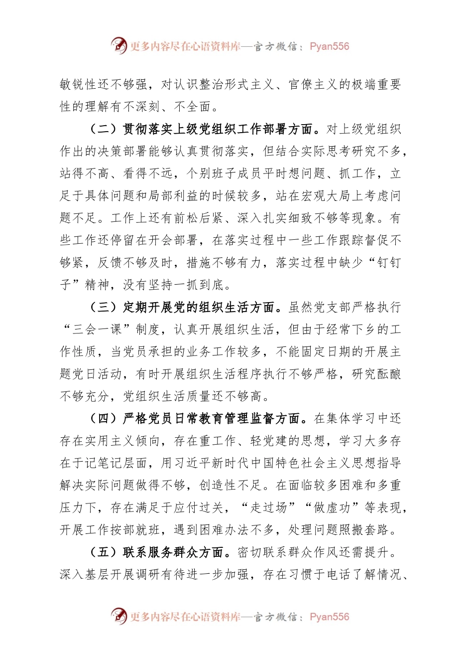 局党支部度组织生活会整改方案工作实施.docx_第2页