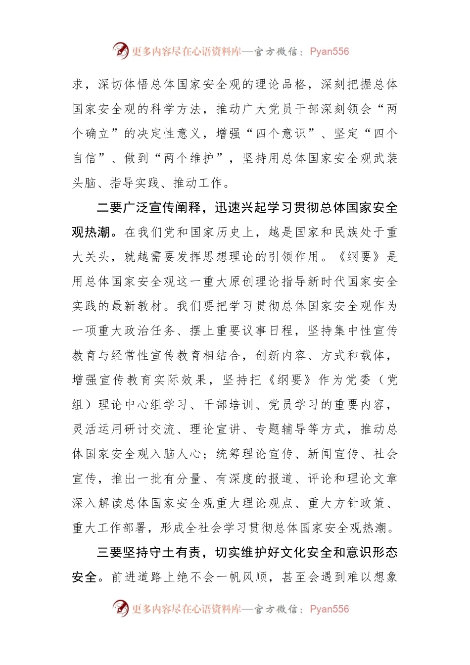 学习研讨《总体国家安全观学习纲要》发言提纲.docx_第2页