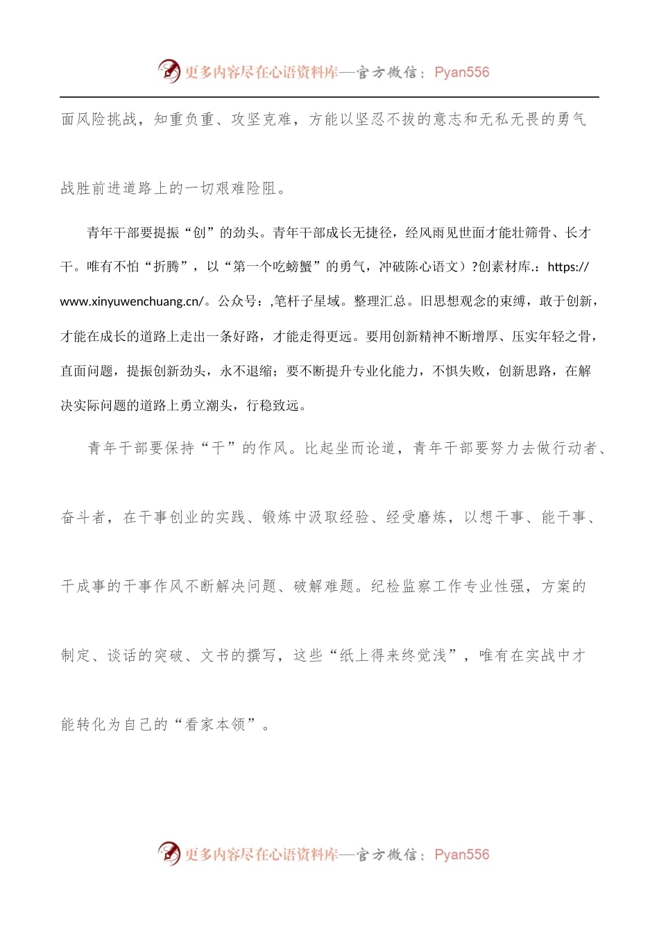 在纪检监察系统优秀青年干部座谈会上的发言：用“闯创干”的劲头书写人生华章.docx_第2页