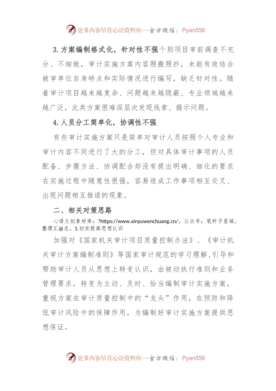 审计实施方案编制存在的突出问题及改进措施.docx_第2页