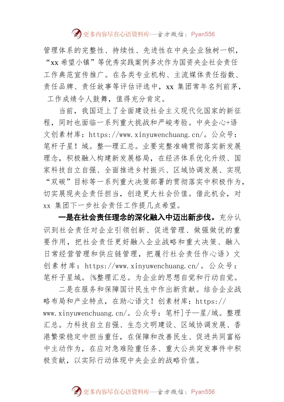 在社会责任工作会上的讲话（集团公司）.docx_第2页