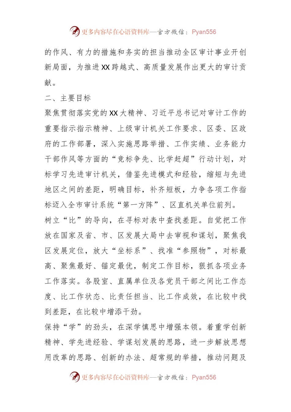 审计局开展“竞标争先”行动展现“比学赶超”状态工作实施方案.docx_第2页