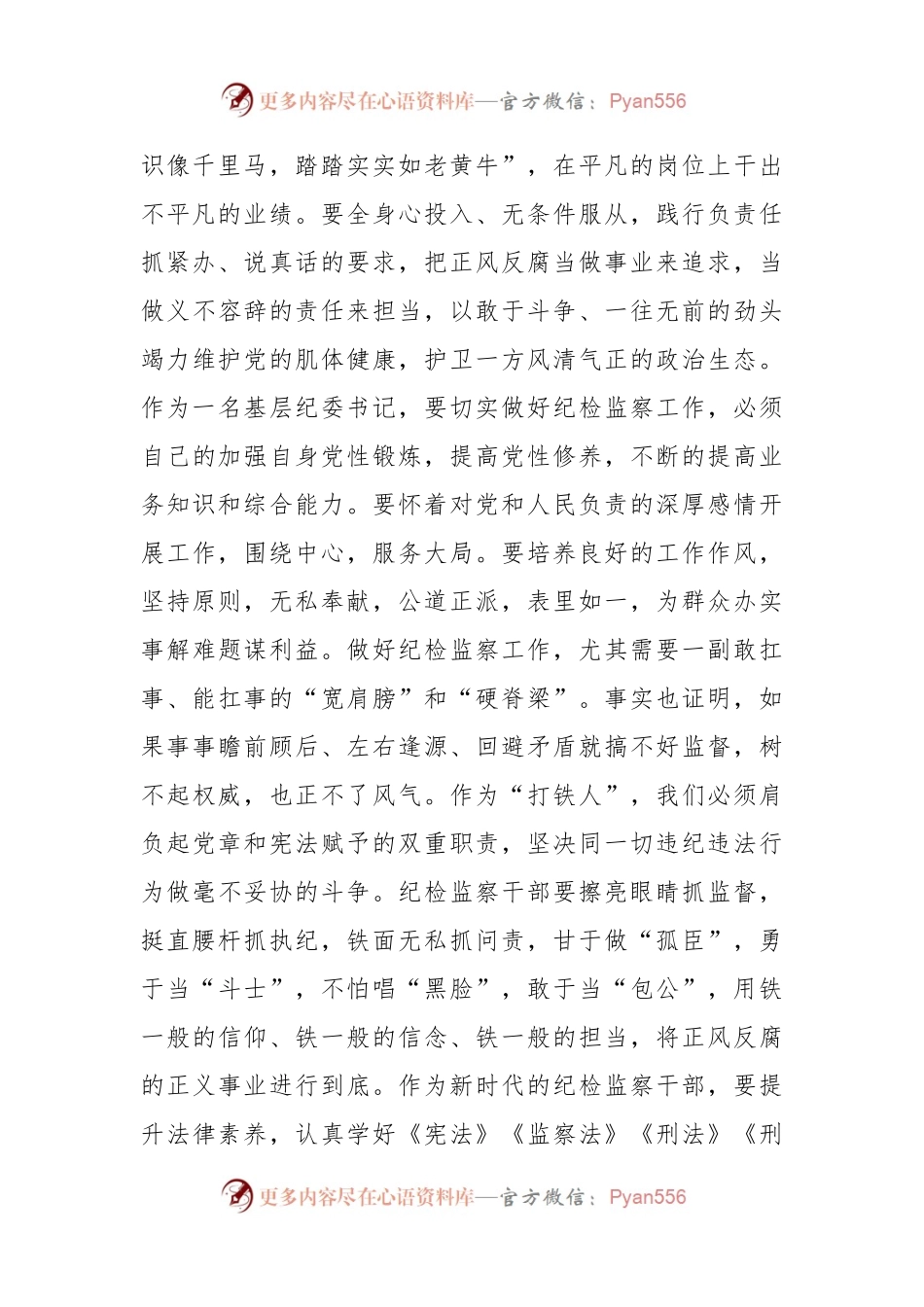 培训发言材料：练就“真本领”，做纪法皆通的“专才”.docx_第2页
