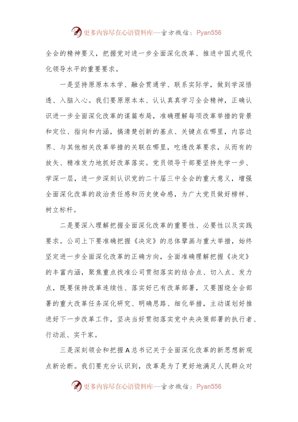 学习贯彻二十届三中全会精神研讨会上的发言.docx_第2页