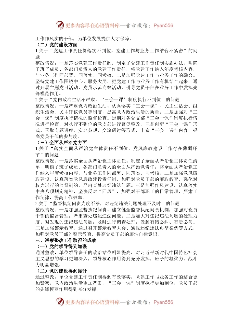 巡察整改情况报告.docx_第2页