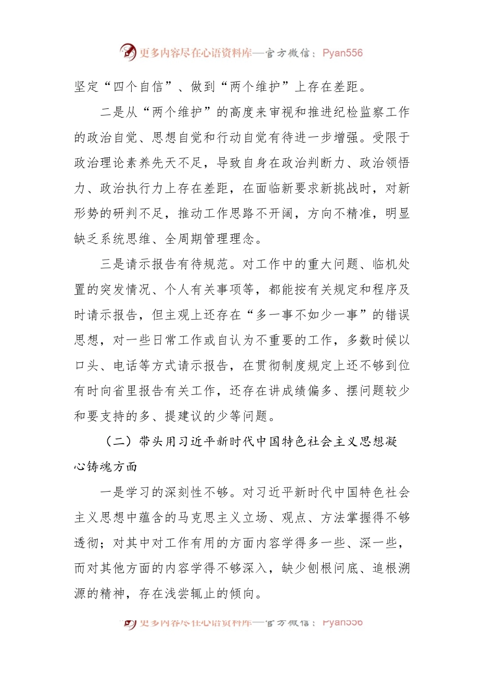 局长2023年民主生活会“六个带头”个人对照检查发言材料.docx_第2页