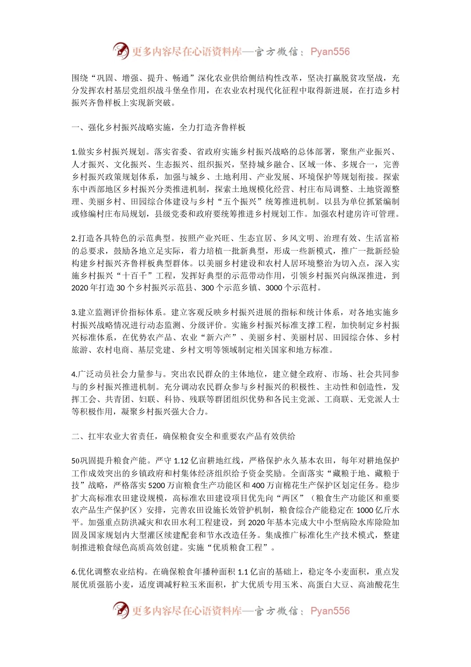 山东省委省政府：制定落实五级书记抓乡村振兴实施细则.docx_第2页