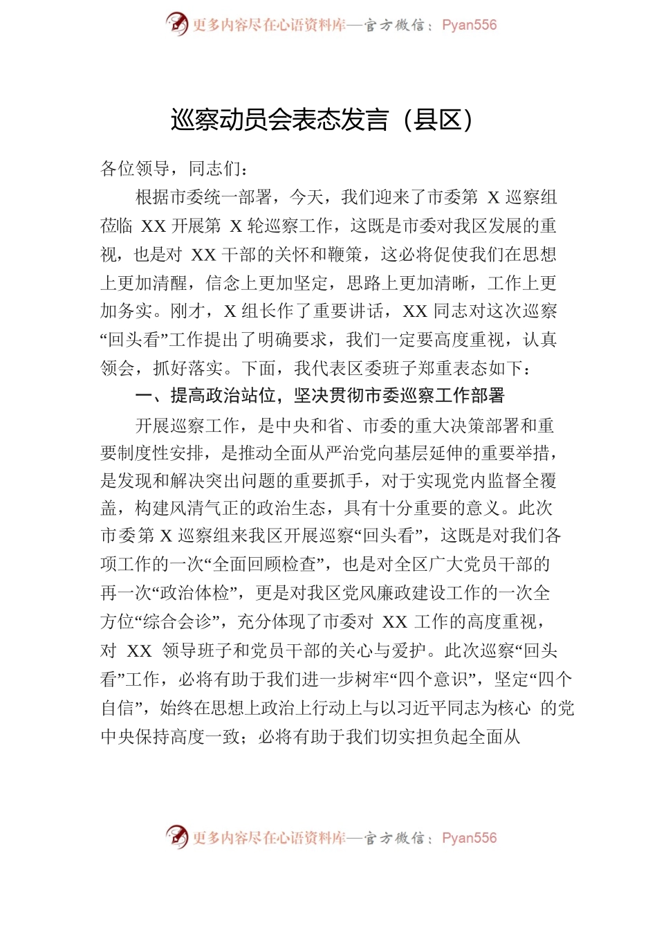 巡察组动员会讲话汇编（10篇1.6万字）.docx_第2页