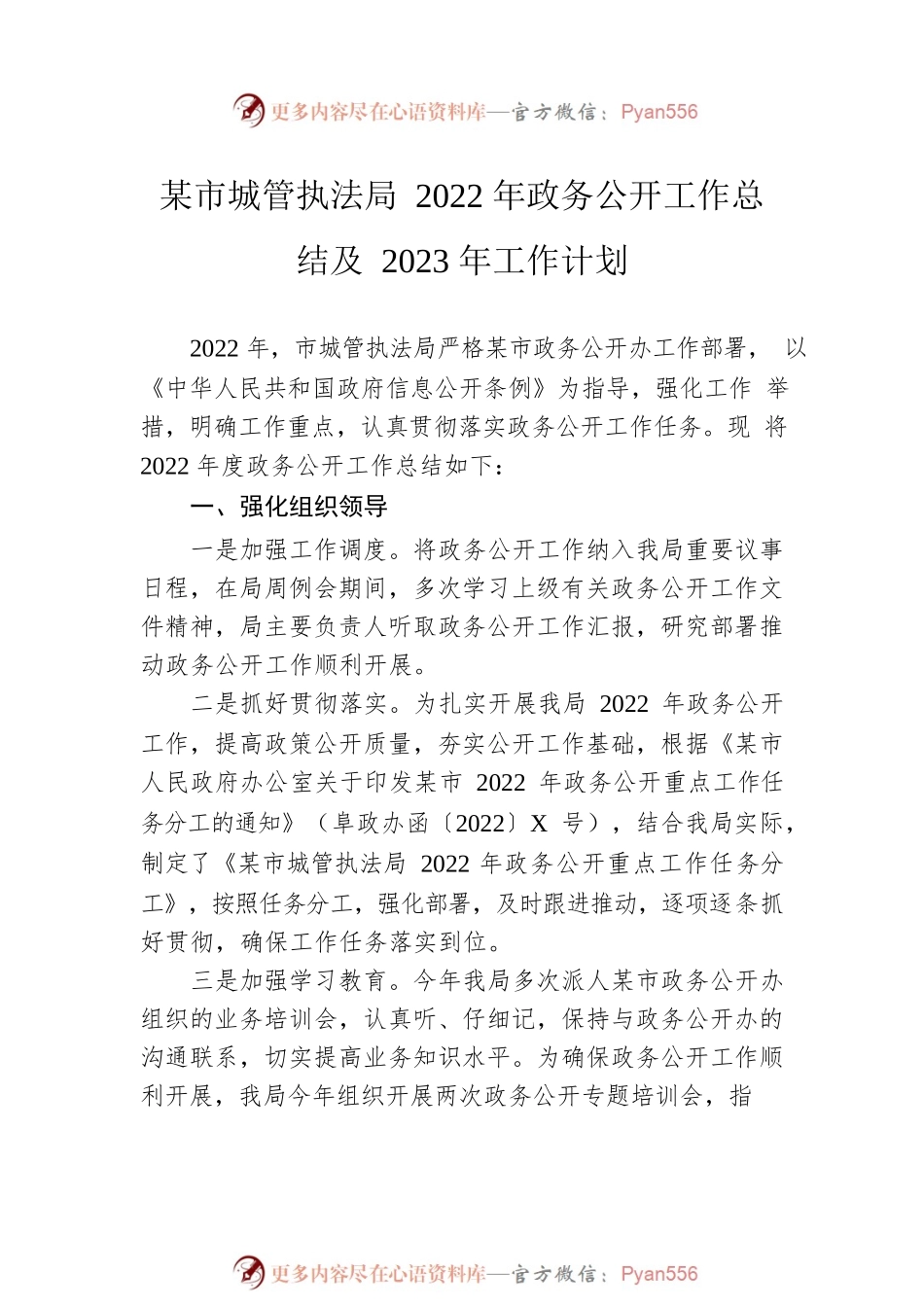 市2022年度政务公开工作总结和2023年工作计划汇编（3篇）.docx_第2页