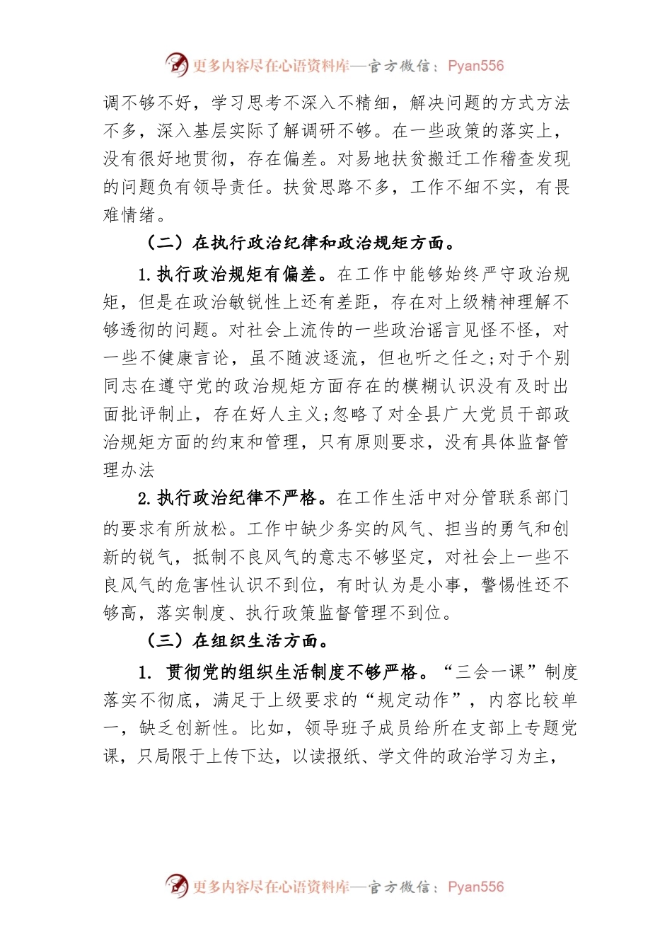 巡视整改专题民主生活会发言稿.docx_第2页