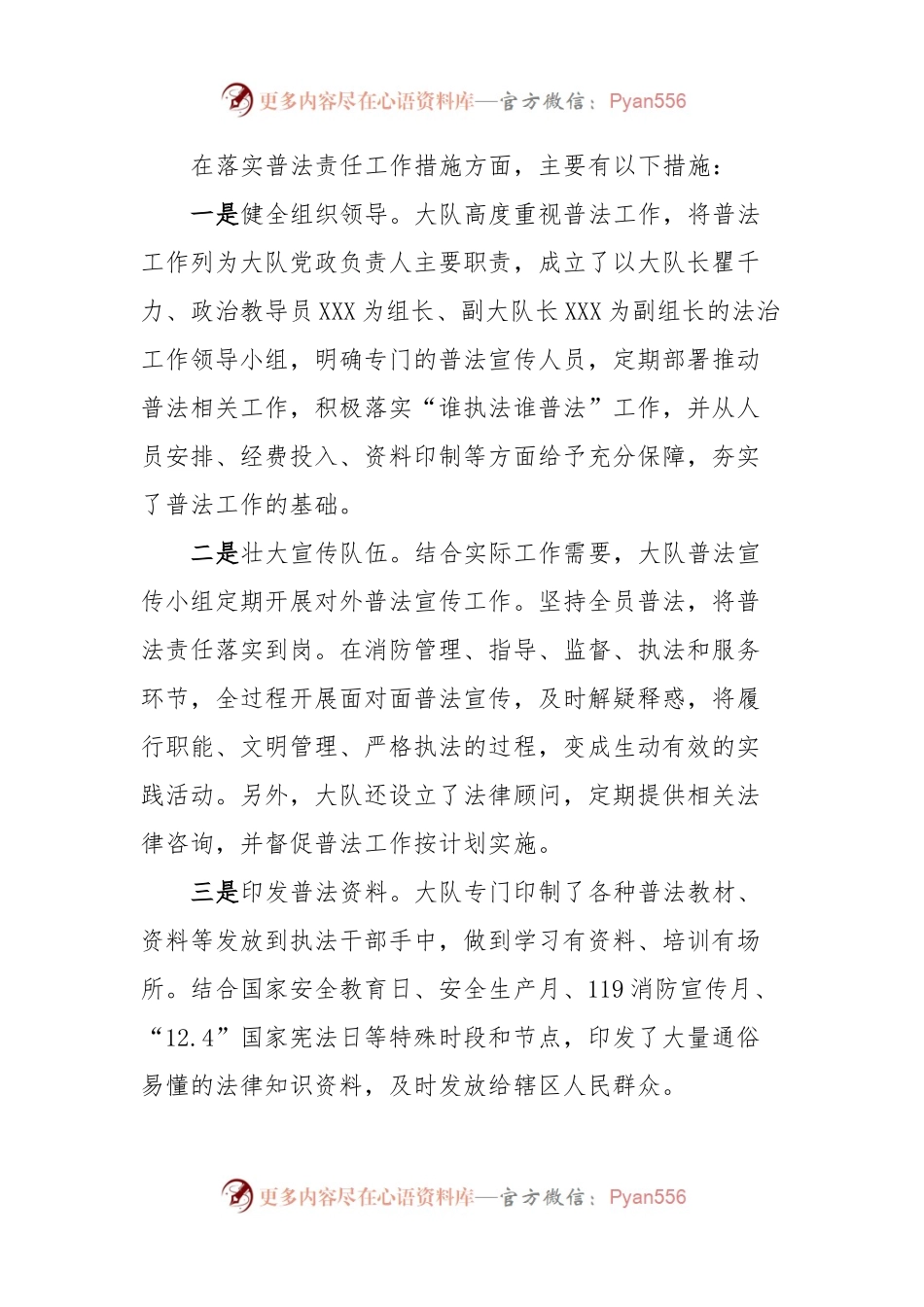 市XX区消防救援大队普法工作总结.docx_第2页