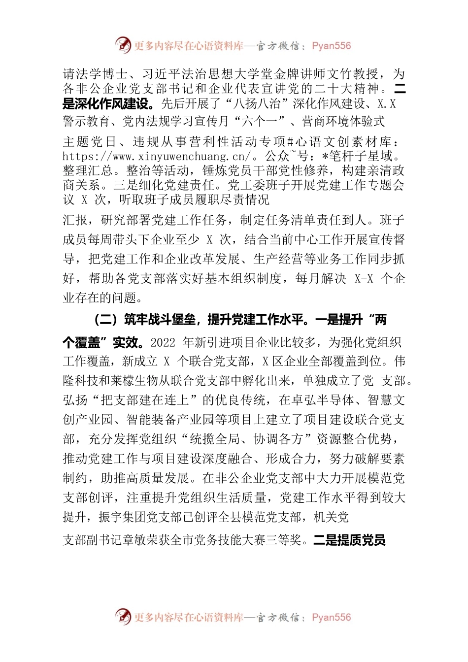 工业园区2022年度基层党建工作总结.docx_第2页
