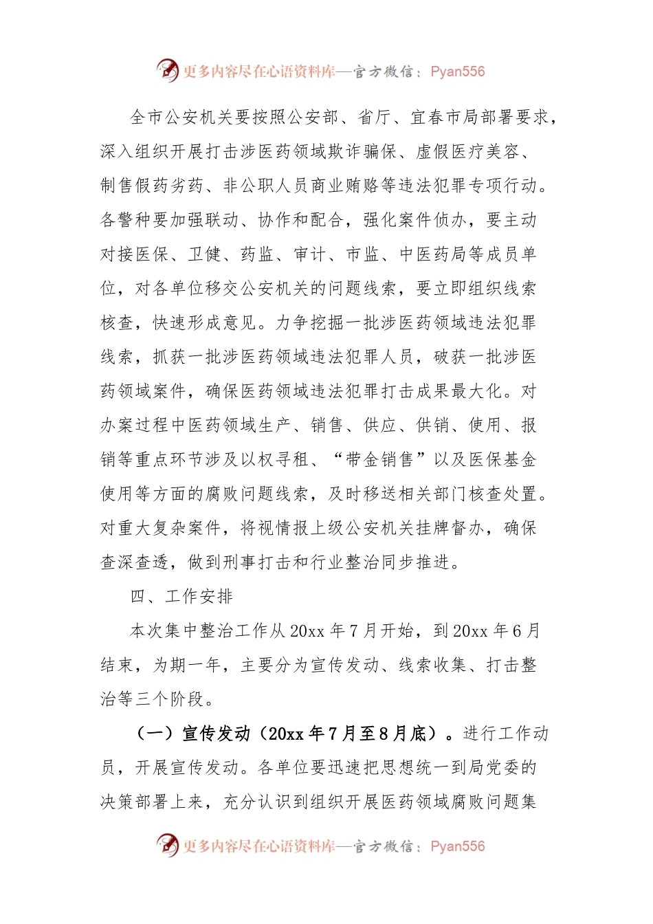 市公安局医药领域腐败问题集中整治工作方案.docx_第2页