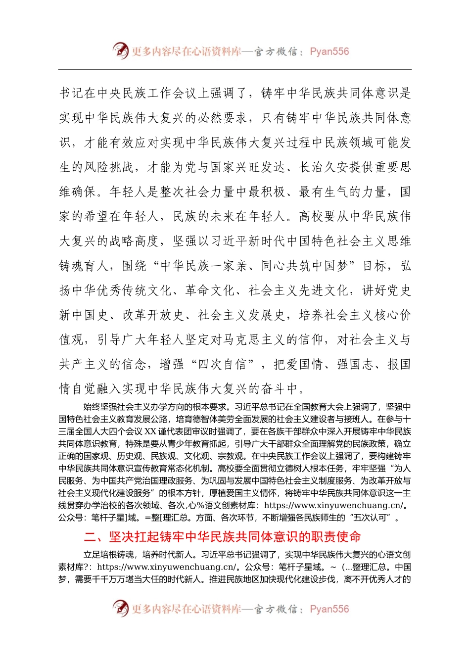 大学党委书记关于民族工作研讨发言材料.docx_第2页