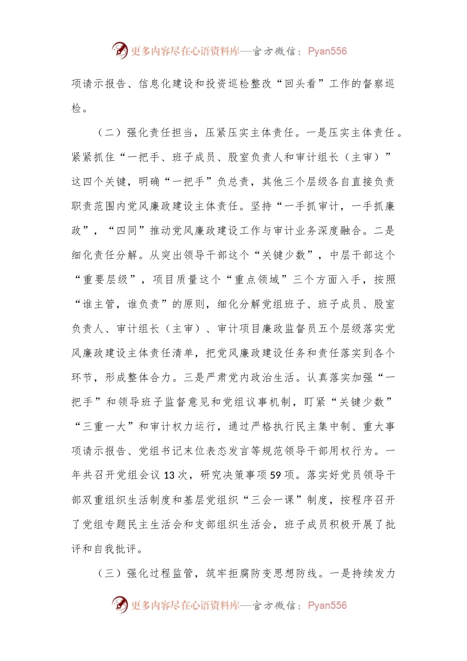 审计局党组2022年度党风廉政建设责任制工作落实情况报告.docx_第2页