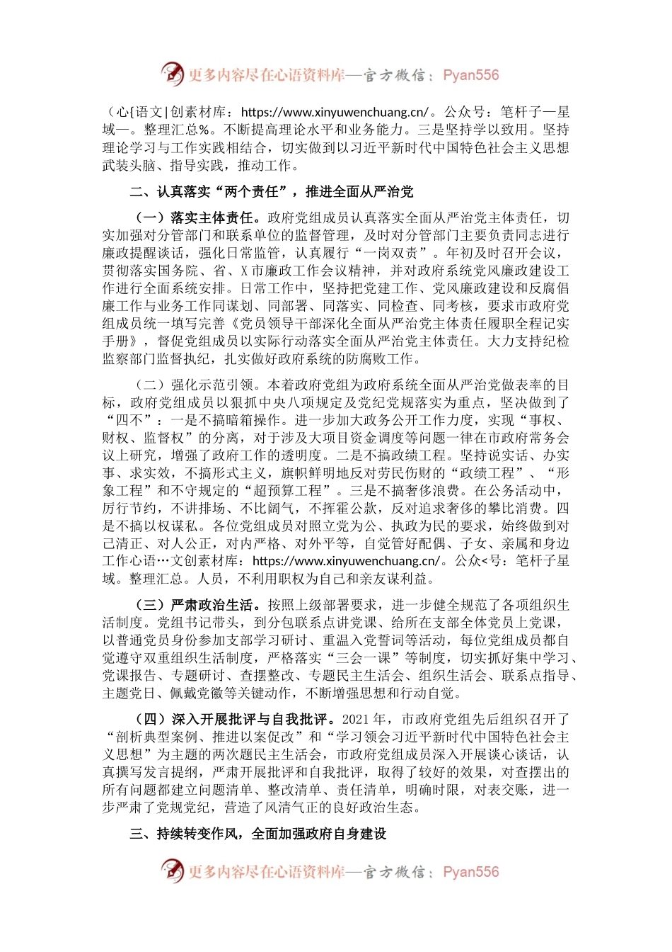 市人民政府党组述责述廉报告.docx_第2页