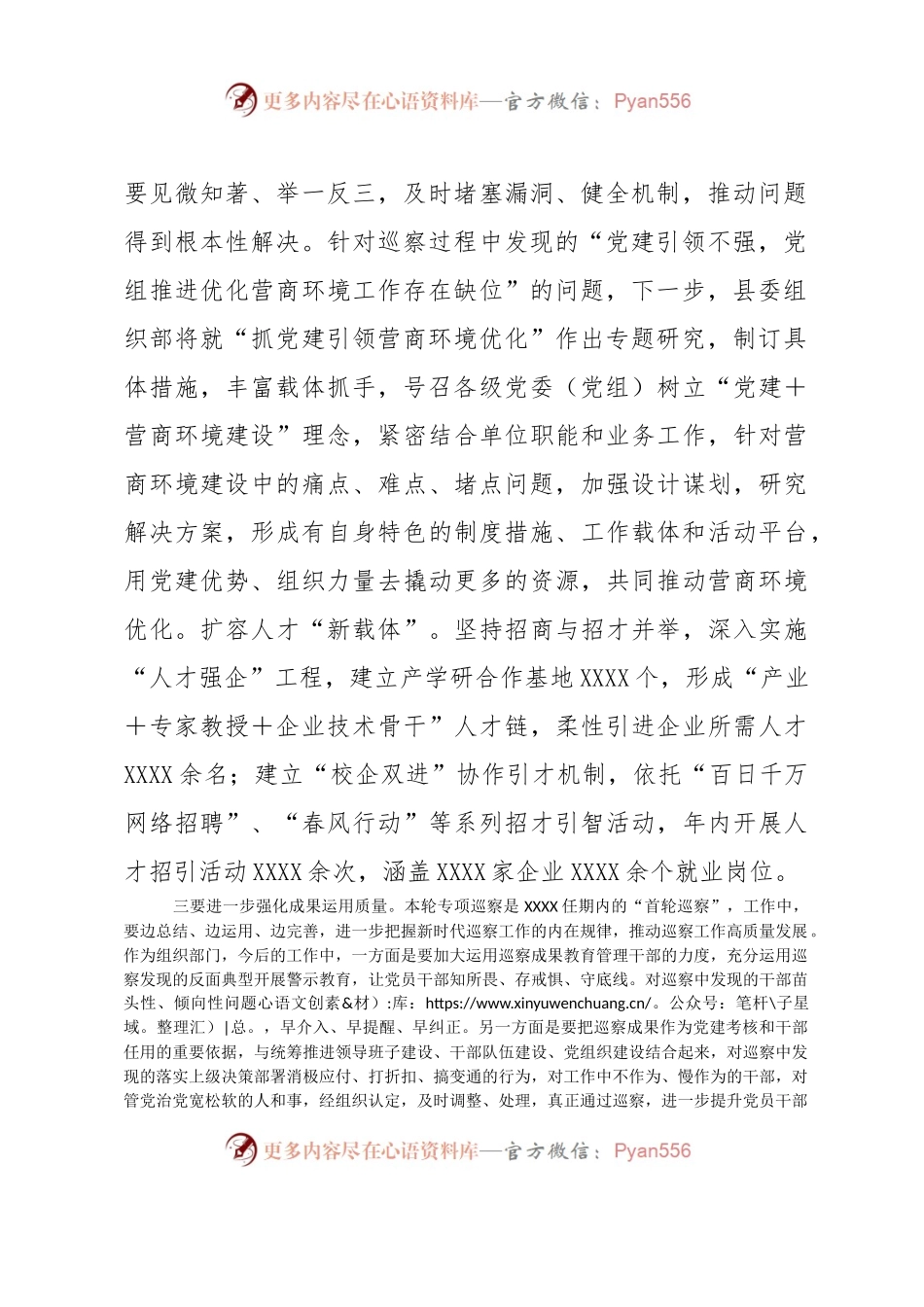 在营商环境专项巡察汇报会上的发言提纲.docx_第2页