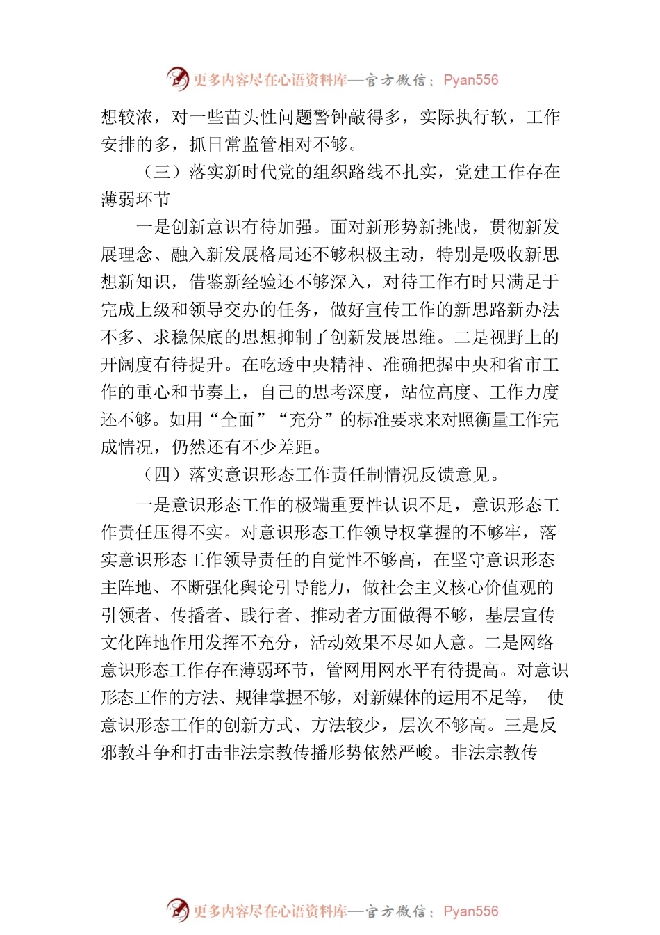 巡视（巡察）整改专题民主生活会个人对照检查发言.docx_第2页