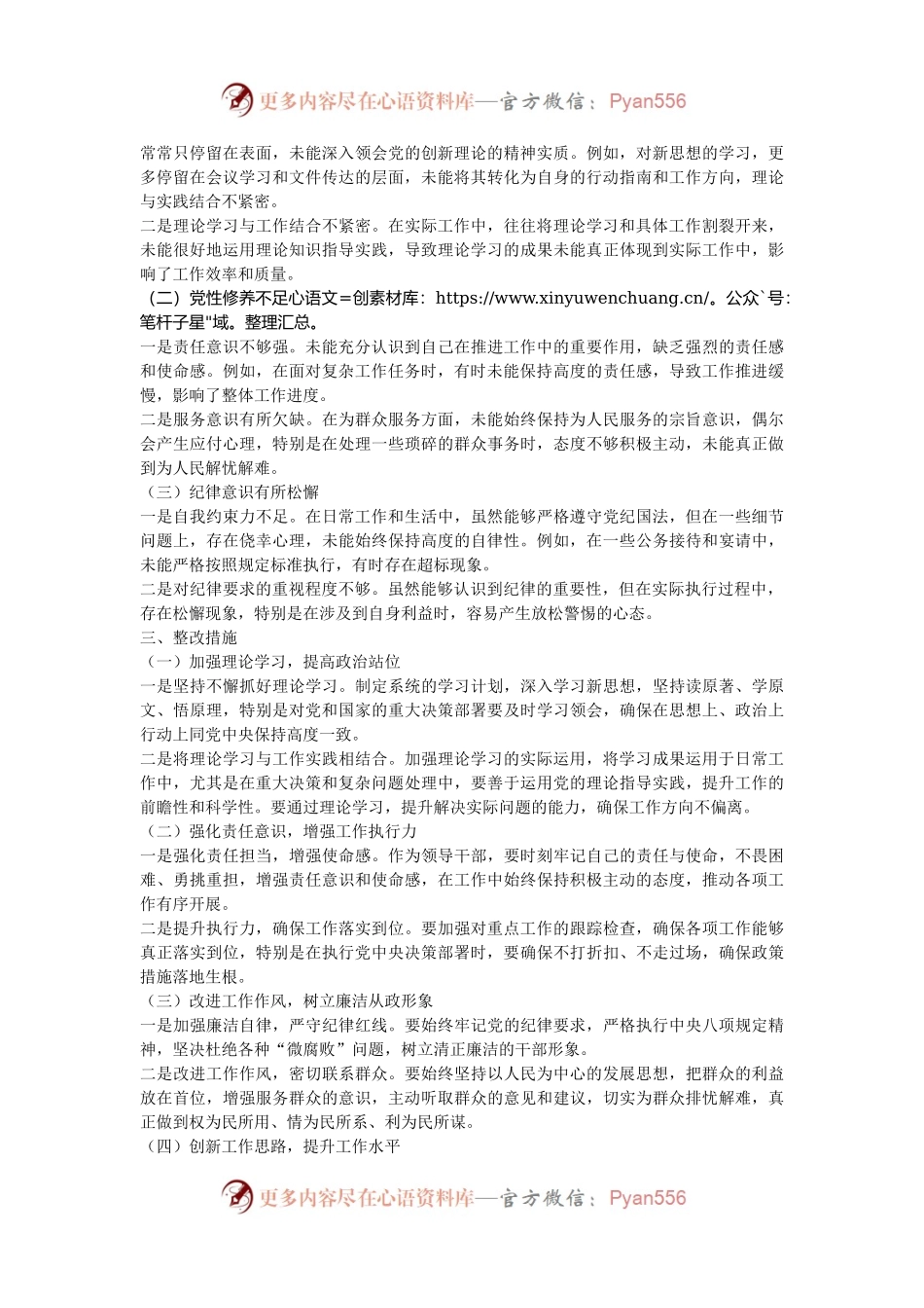 巡视整改专题民主生活会个人对照检查.docx_第2页