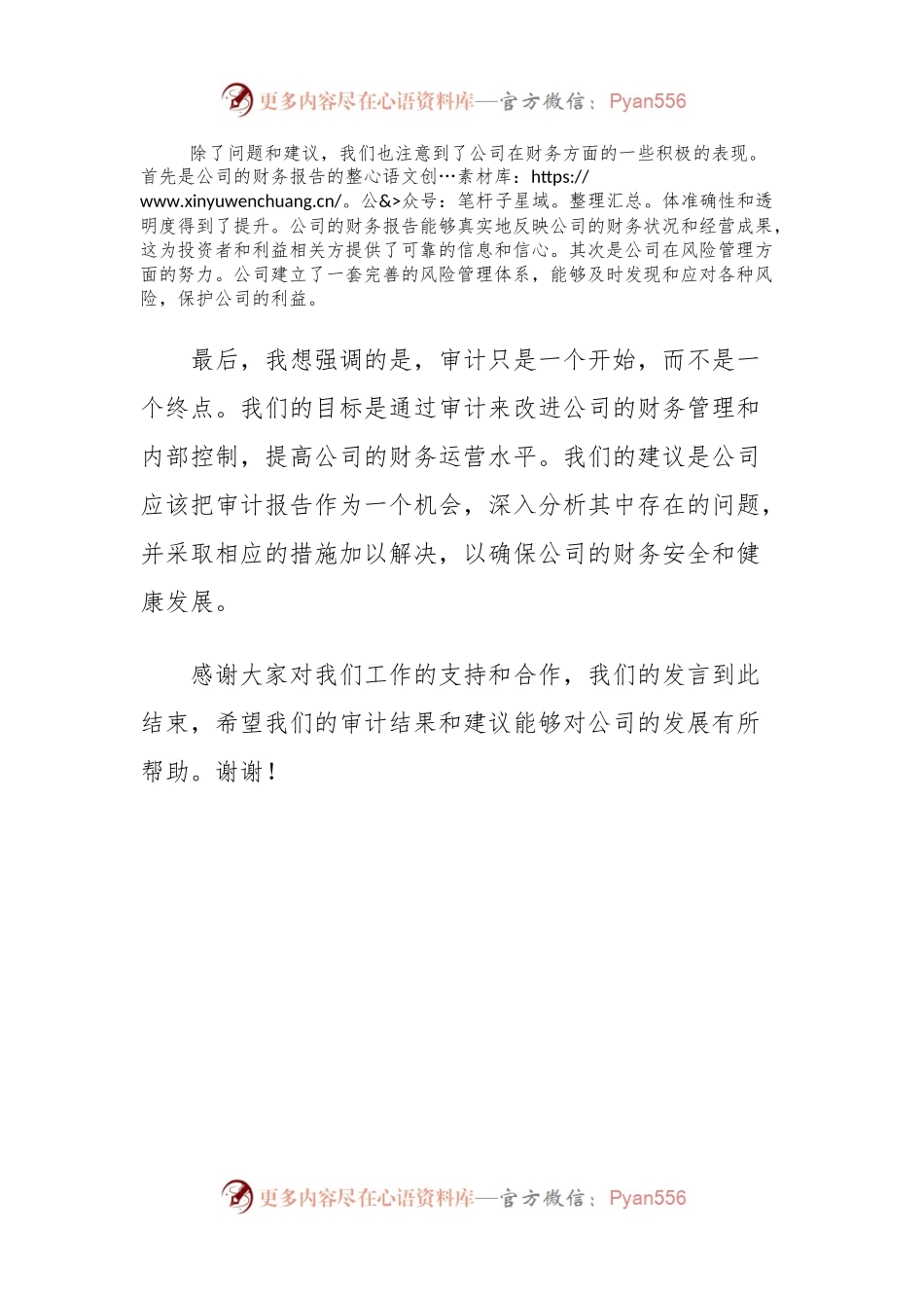 审计结束表态发言材料.docx_第2页