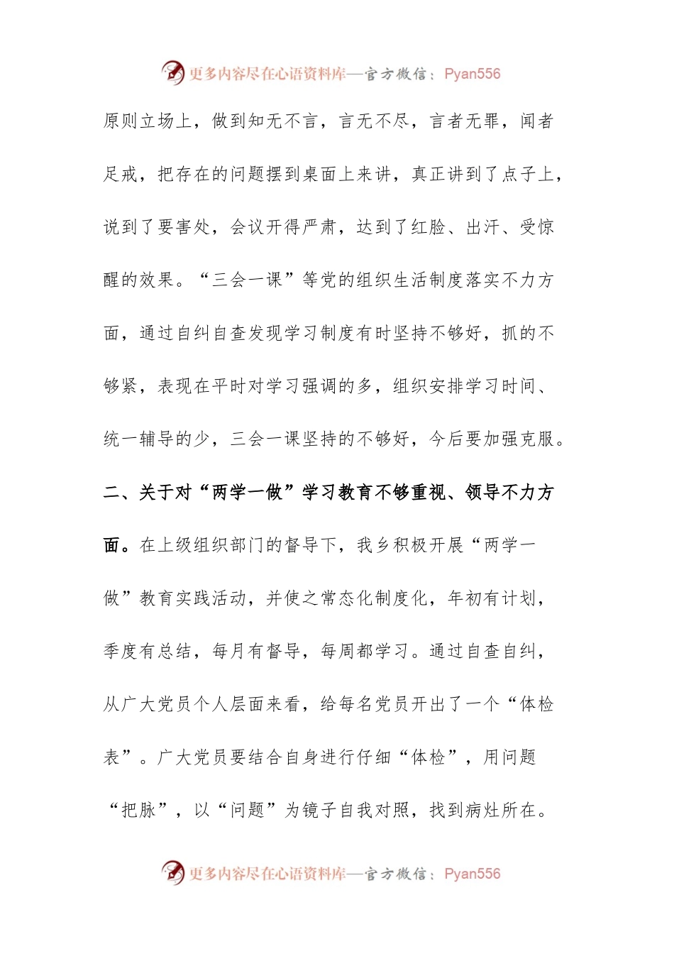 基层党建问题整改落实情况自查自纠工作报告.docx_第2页