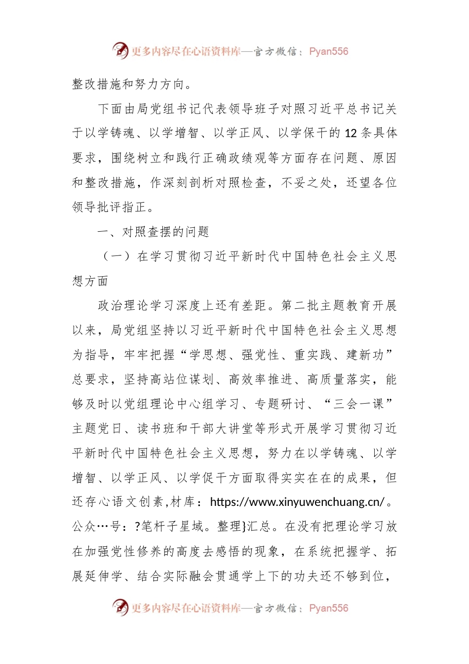 学习贯彻2023年主题教育专题民主生活会领导班子对照检查材料（十个方面、典型案例剖析、政绩观、意识形态、过紧日子厉行节约）.docx_第2页