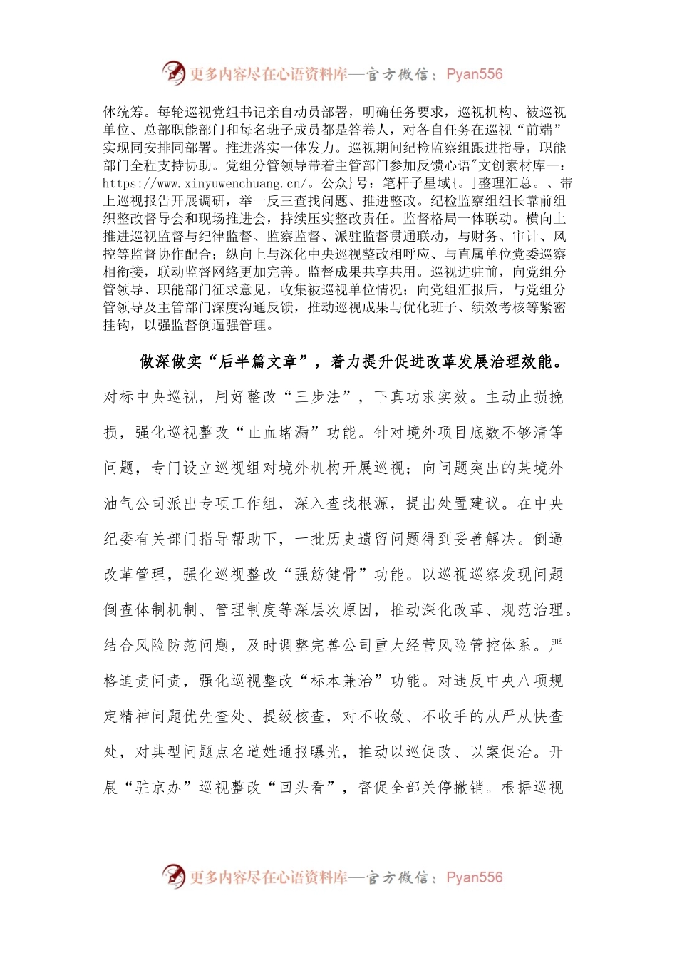 巡视动员会发言：以高质量巡视保障推进企业发展.docx_第2页