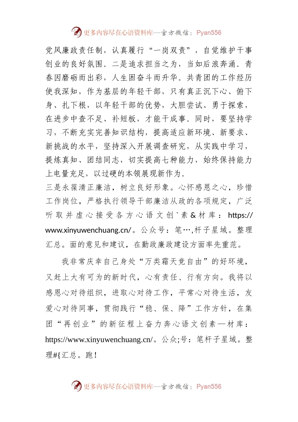 在集团新提任中层干部任前谈话会上的表态发言（任职表态发言、履职承诺）.docx_第2页