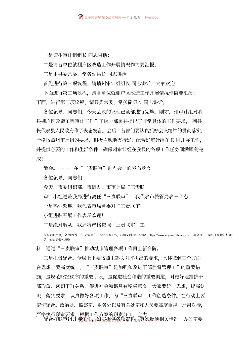 审计进点大会表态发言（共7篇）.docx_第2页