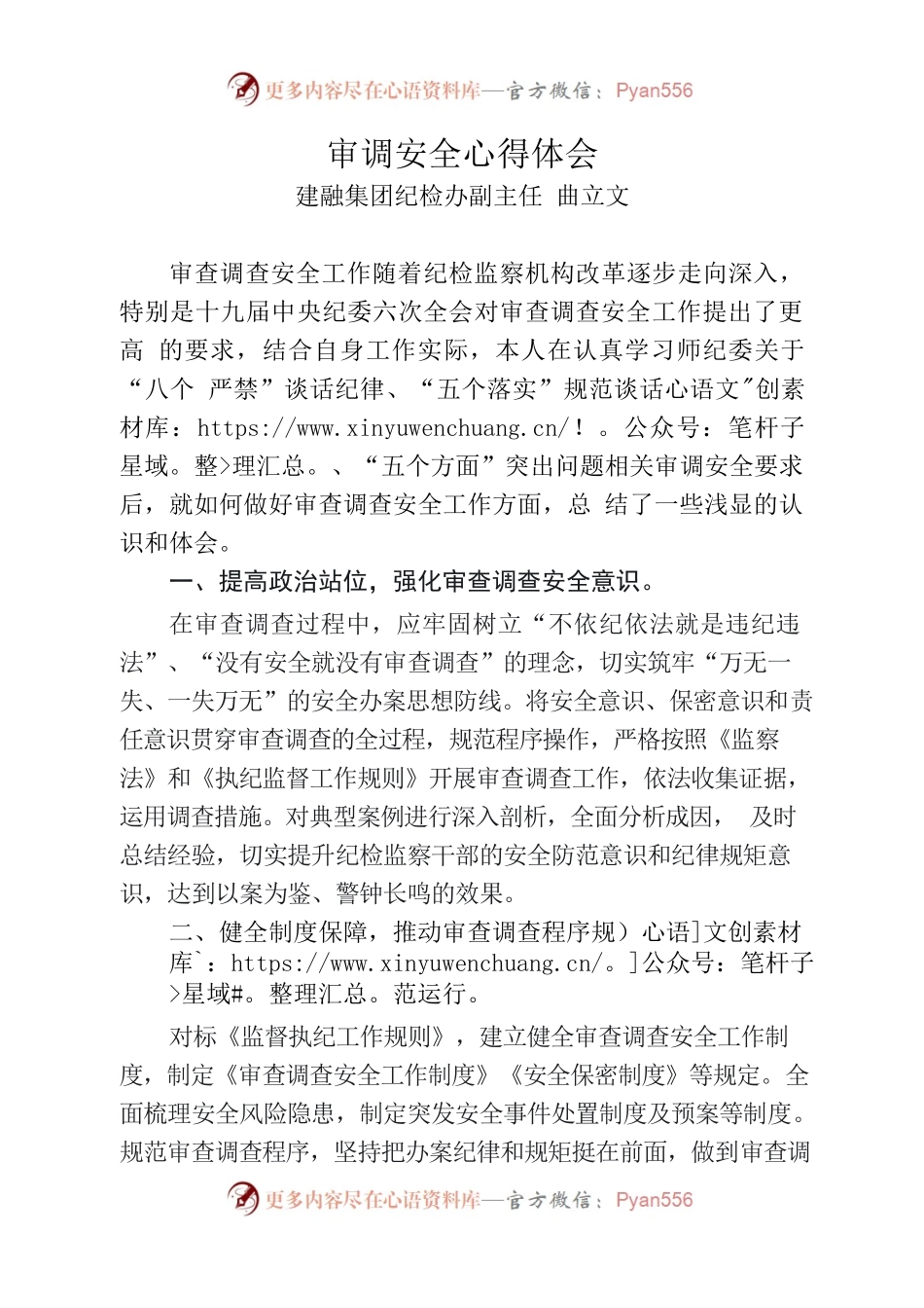 审调安全心得体会.docx_第1页
