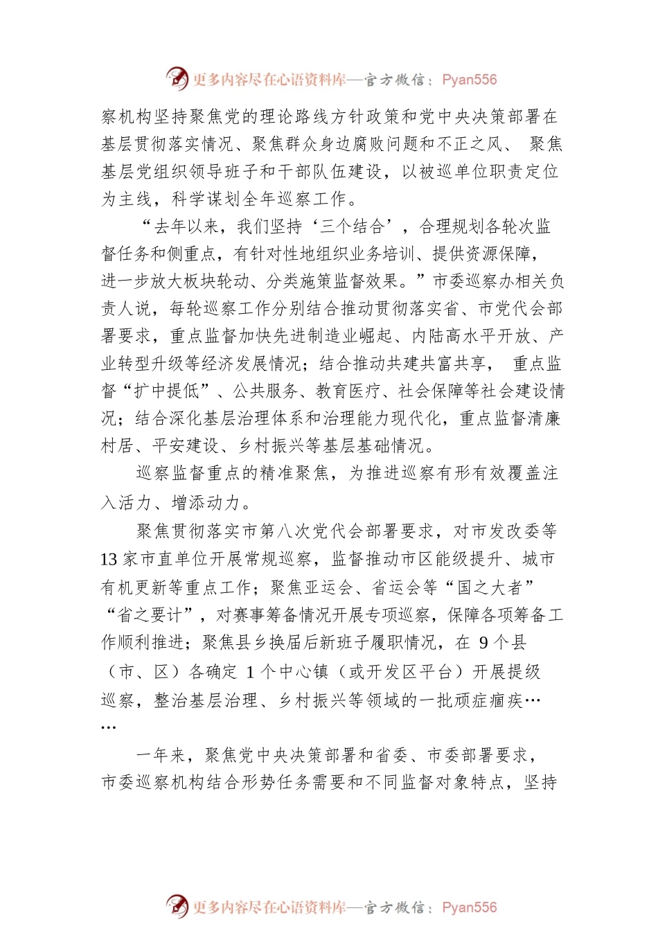 守正创新开新局　踔厉奋发促发展——2022年XX市委巡察工作综述（20230129）.docx_第2页