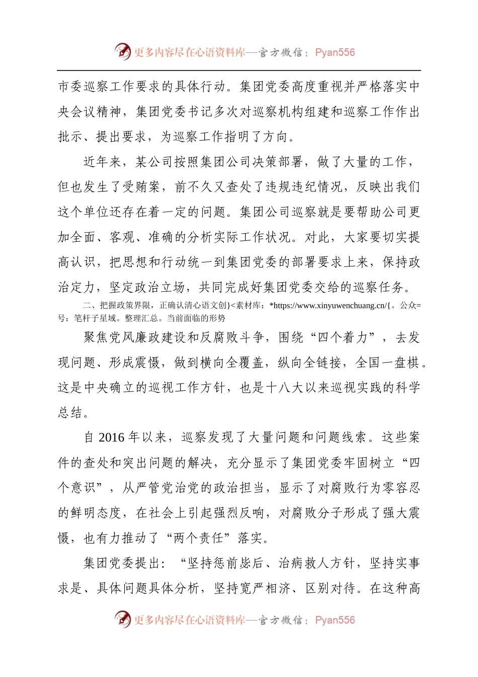 在集团公司党委巡察分公司党委工作动员会上的讲话（范文）.docx_第2页