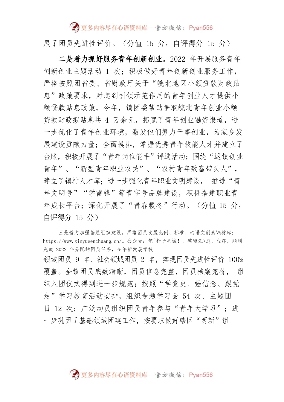 大屯镇团委2022年工作自查报告.docx_第2页