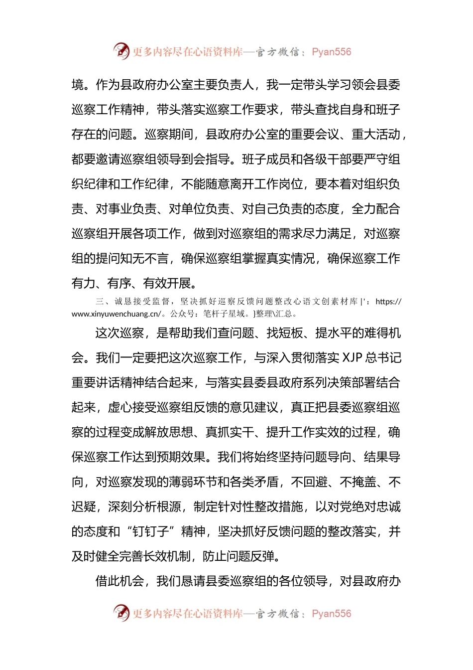 在第X巡察组巡察进驻动员会上的表态发言.docx_第2页